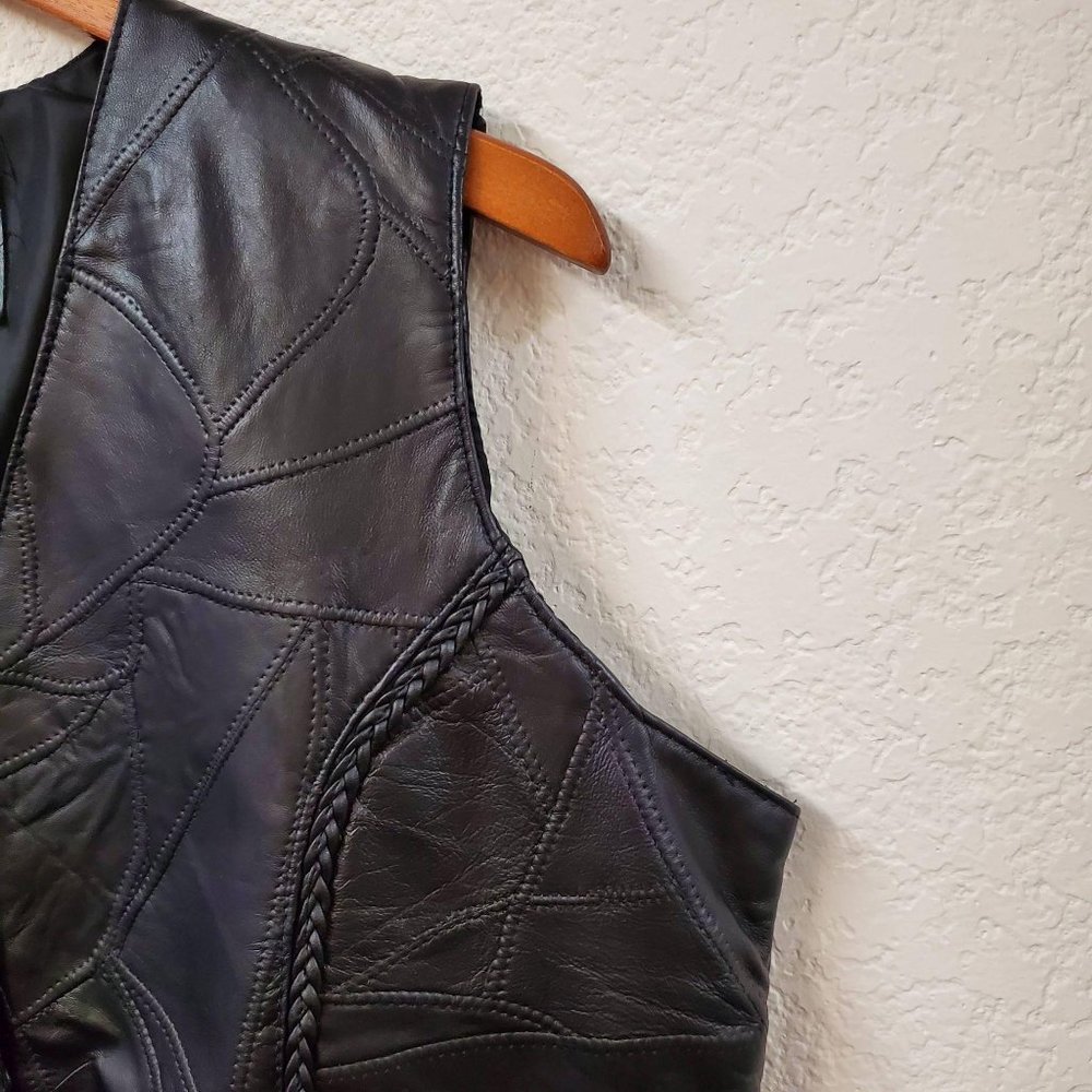 Twin Creek Men's Leather Vest - Picture 6 of 9